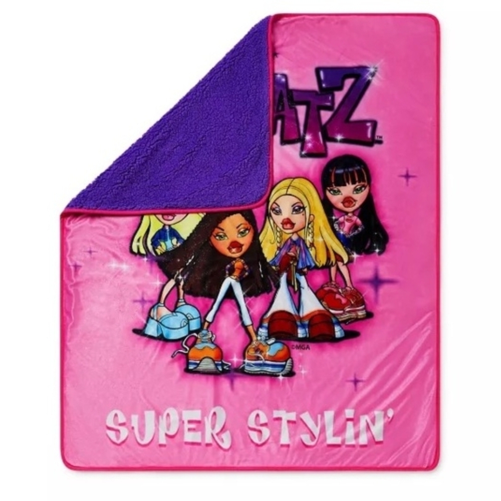 Bratz Super Stylin' Pink Blanket